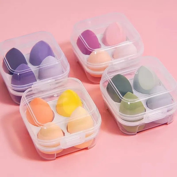 Set of 4 Air Cushion Makeup Egg Sponge with clear casing - Picture 10 of 11